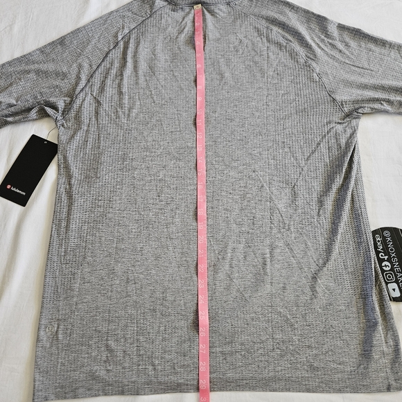 Lululemon Metal Vent Tech Long Sleeve SLTE/WHT Slate Grey Men's Size XXLarge - Picture 6 of 7
